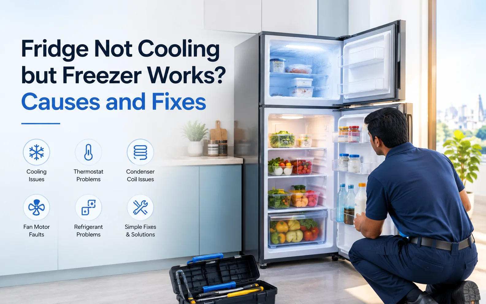 Fridge Not Cooling but Freezer Works? Causes and Fixes