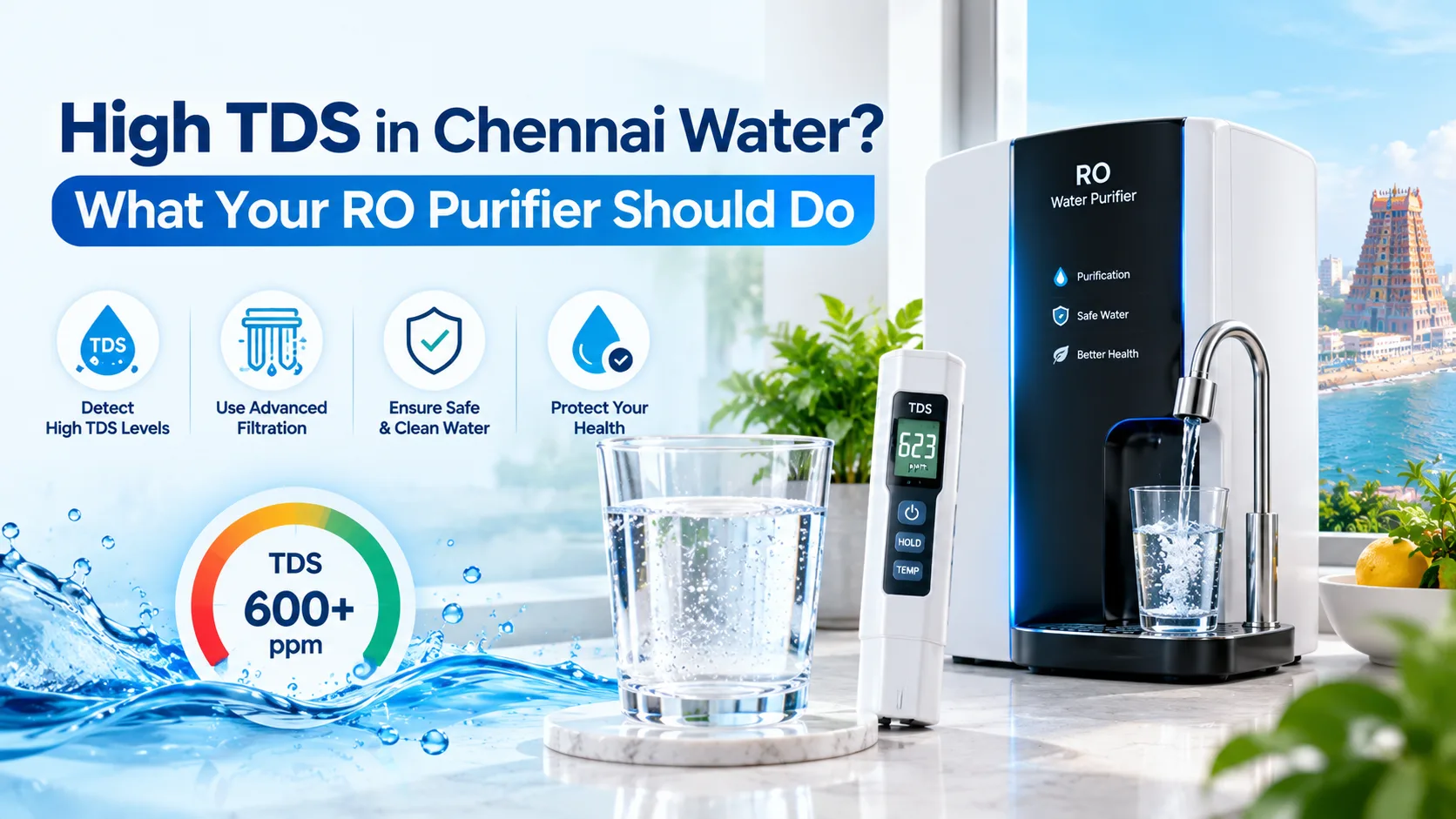 High TDS in Chennai Water? What Your RO Purifier Should Do